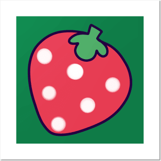 Cute Strawberry Posters and Art